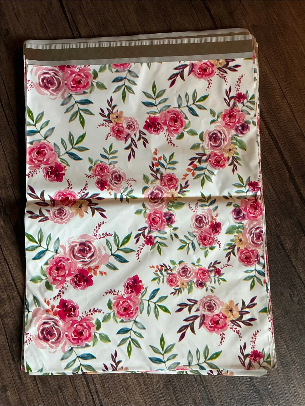 10 Count Floral Pattern Polymailers